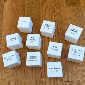 CHANEL set of 10 ceramic diffuser store displays